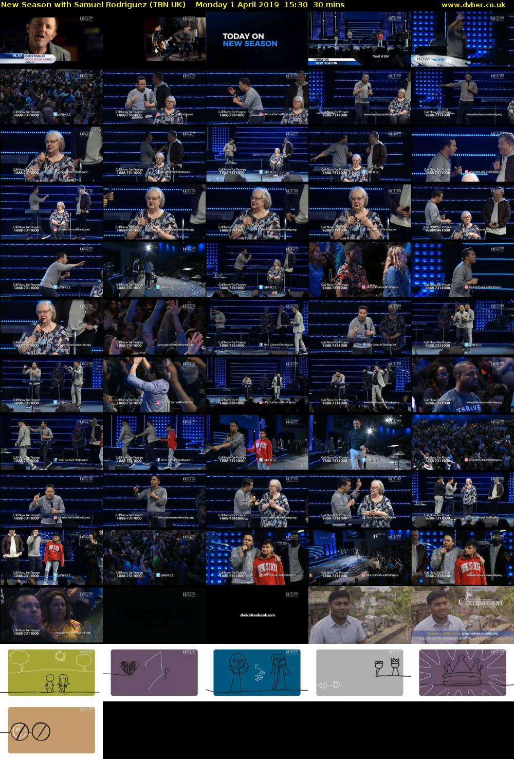 New Season with Samuel Rodriguez (TBN UK) Monday 1 April 2019 15:30 - 16:00