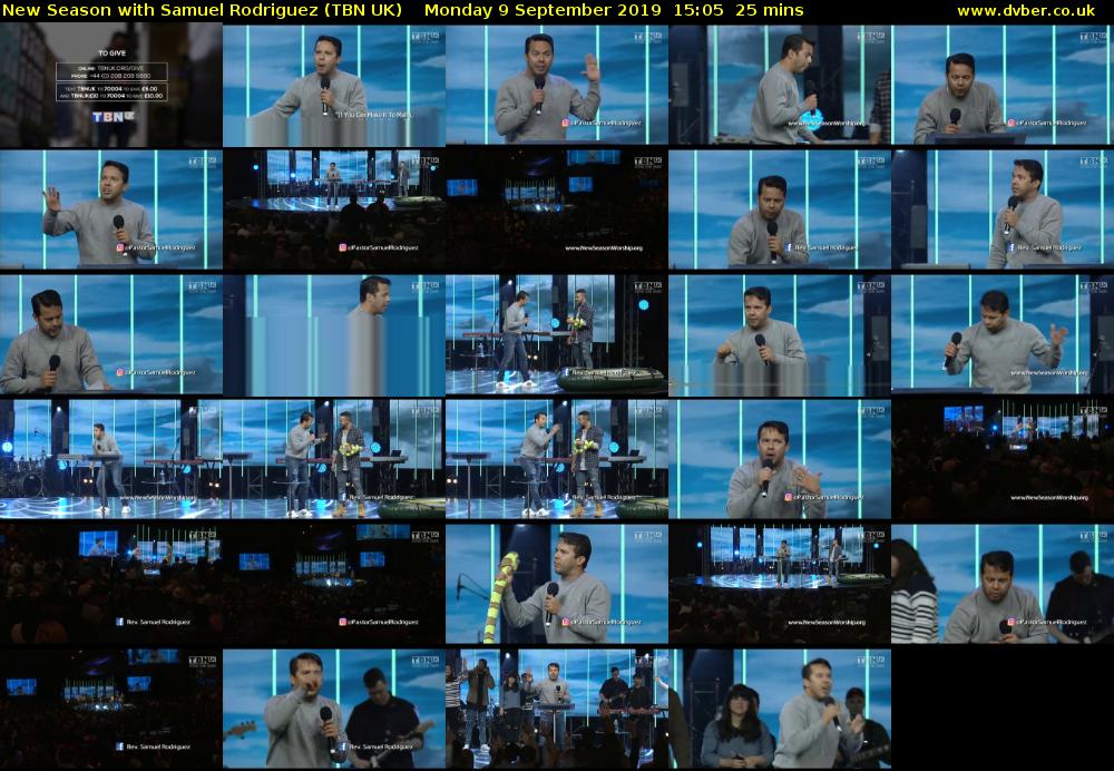 New Season with Samuel Rodriguez (TBN UK) Monday 9 September 2019 15:05 - 15:30