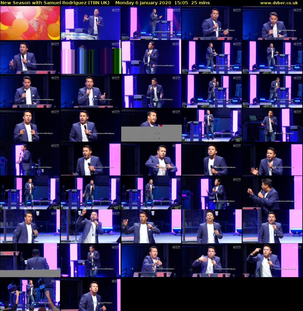 New Season with Samuel Rodriguez (TBN UK) Monday 6 January 2020 15:05 - 15:30