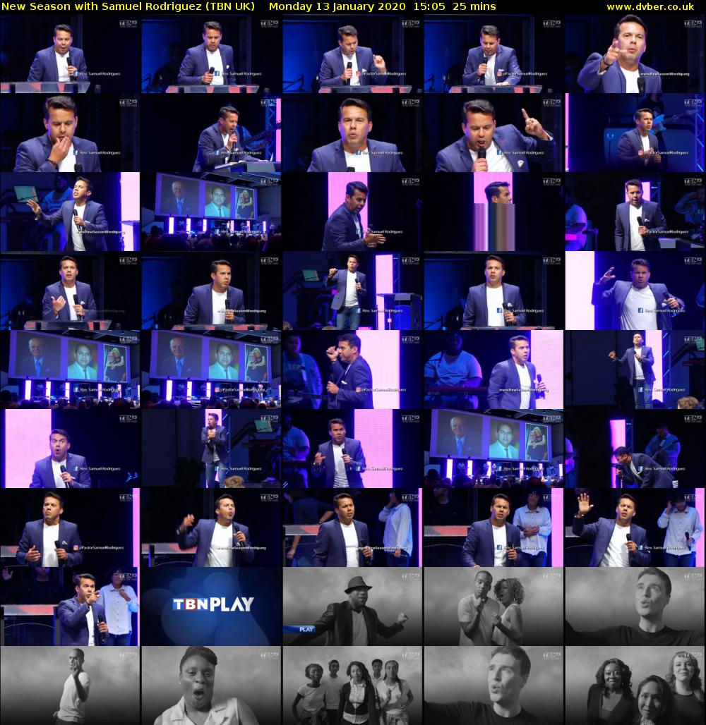 New Season with Samuel Rodriguez (TBN UK) Monday 13 January 2020 15:05 - 15:30