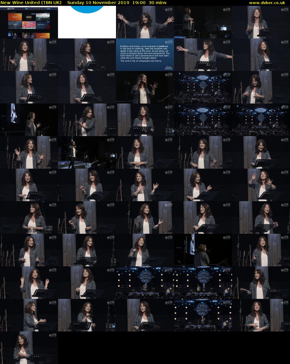 New Wine United (TBN UK) Sunday 10 November 2019 19:00 - 19:30