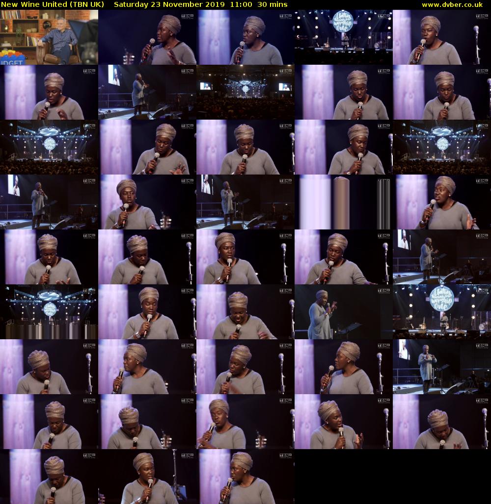 New Wine United (TBN UK) Saturday 23 November 2019 11:00 - 11:30