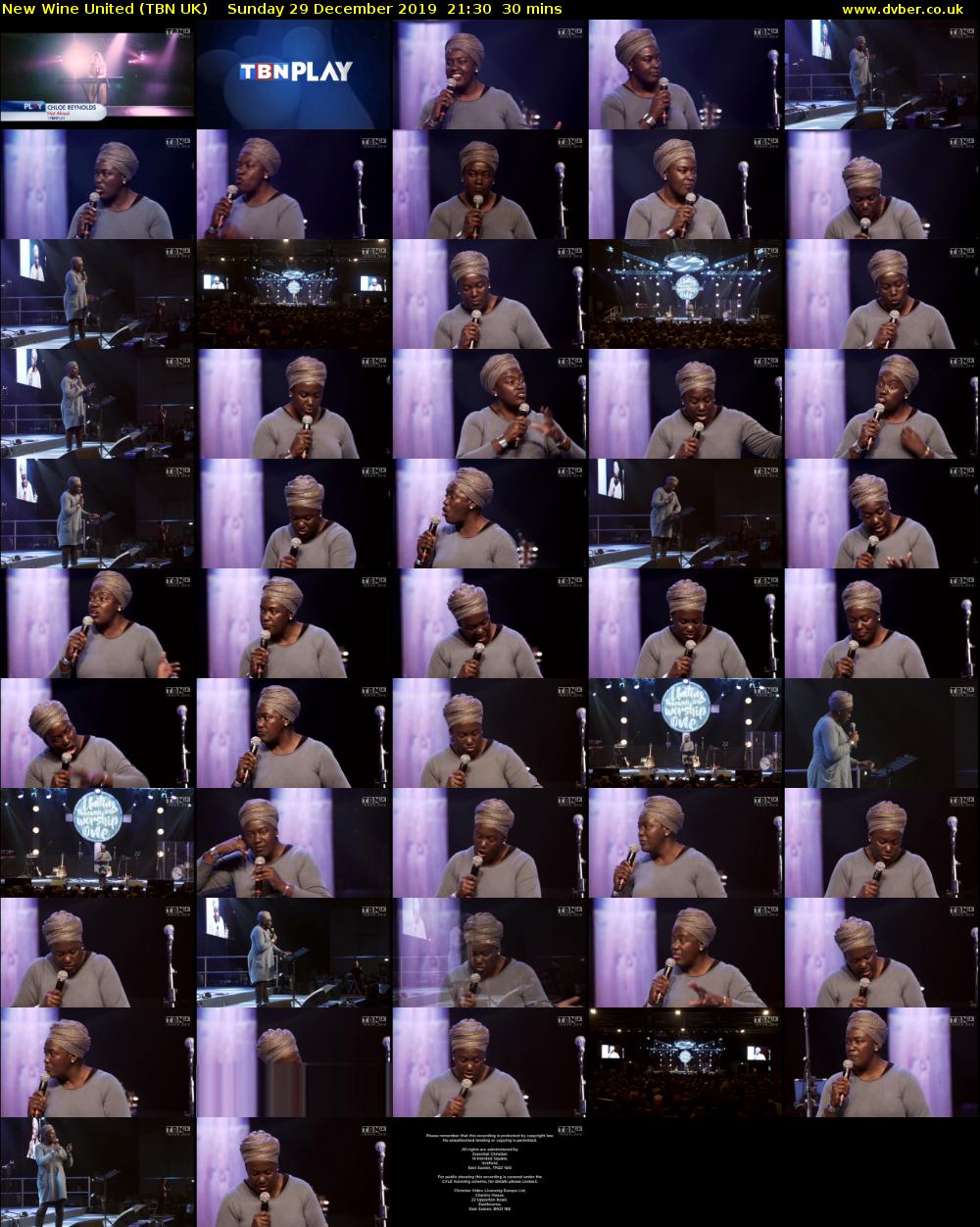 New Wine United (TBN UK) Sunday 29 December 2019 21:30 - 22:00