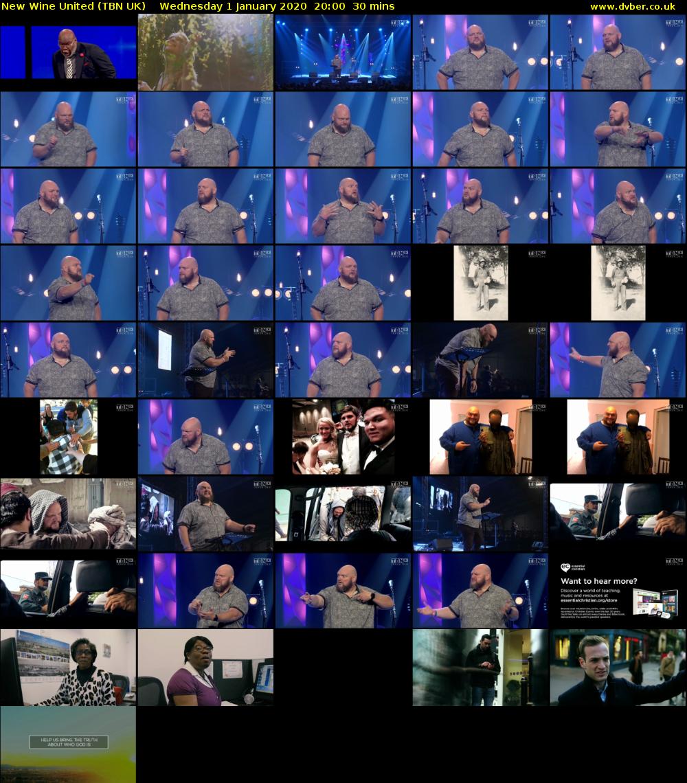New Wine United (TBN UK) Wednesday 1 January 2020 20:00 - 20:30