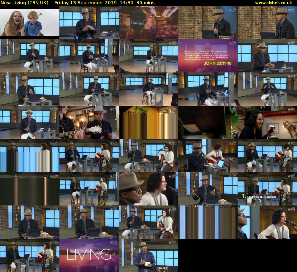 Now Living (TBN UK) Friday 13 September 2019 14:30 - 15:00