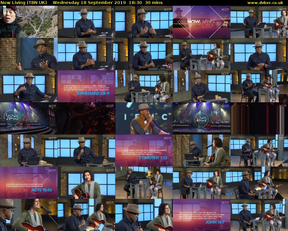 Now Living (TBN UK) Wednesday 18 September 2019 18:30 - 19:00