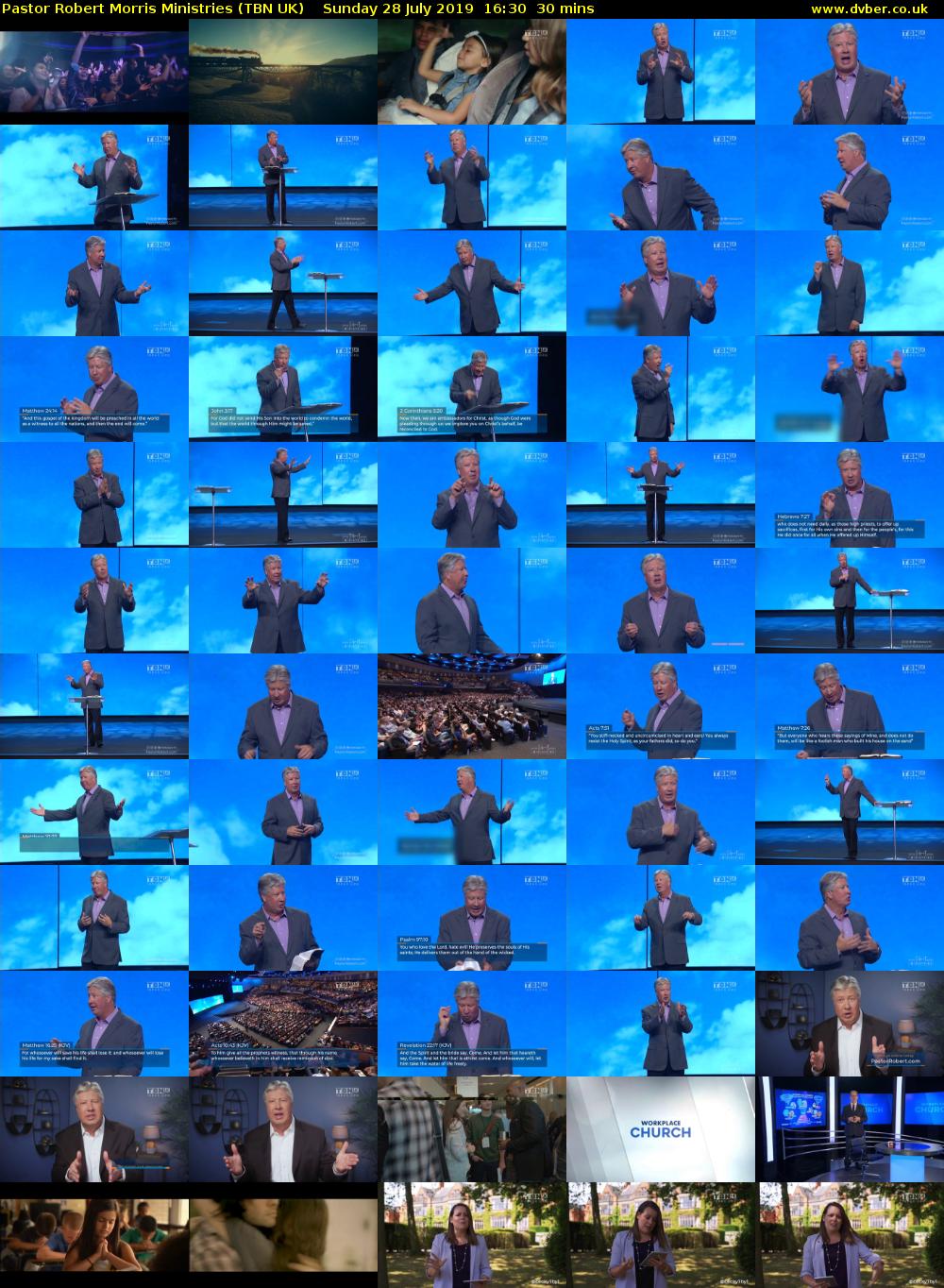 Pastor Robert Morris Ministries (TBN UK) Sunday 28 July 2019 16:30 - 17:00