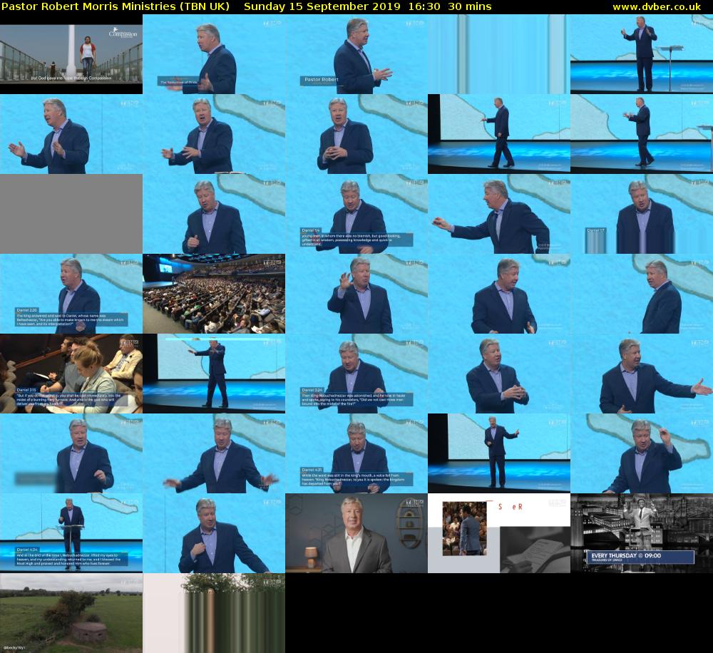 Pastor Robert Morris Ministries (TBN UK) Sunday 15 September 2019 16:30 - 17:00