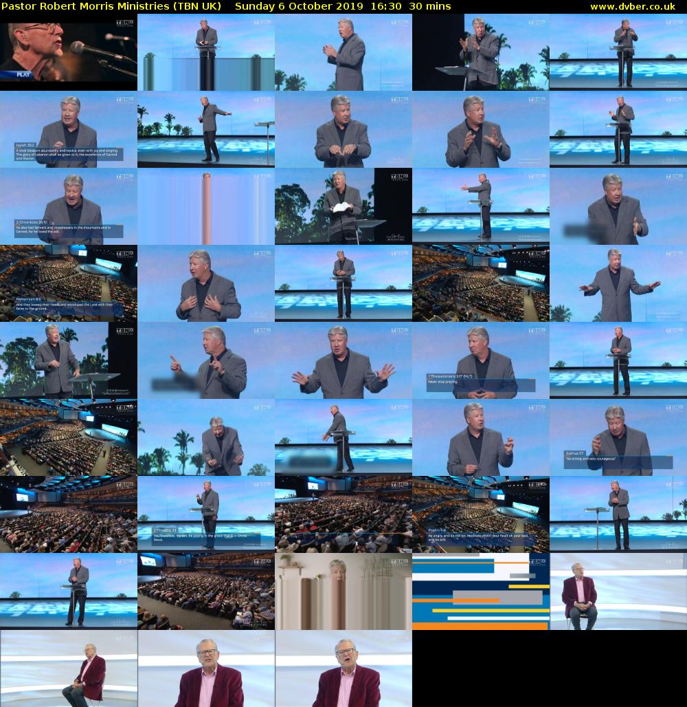 Pastor Robert Morris Ministries (TBN UK) Sunday 6 October 2019 16:30 - 17:00