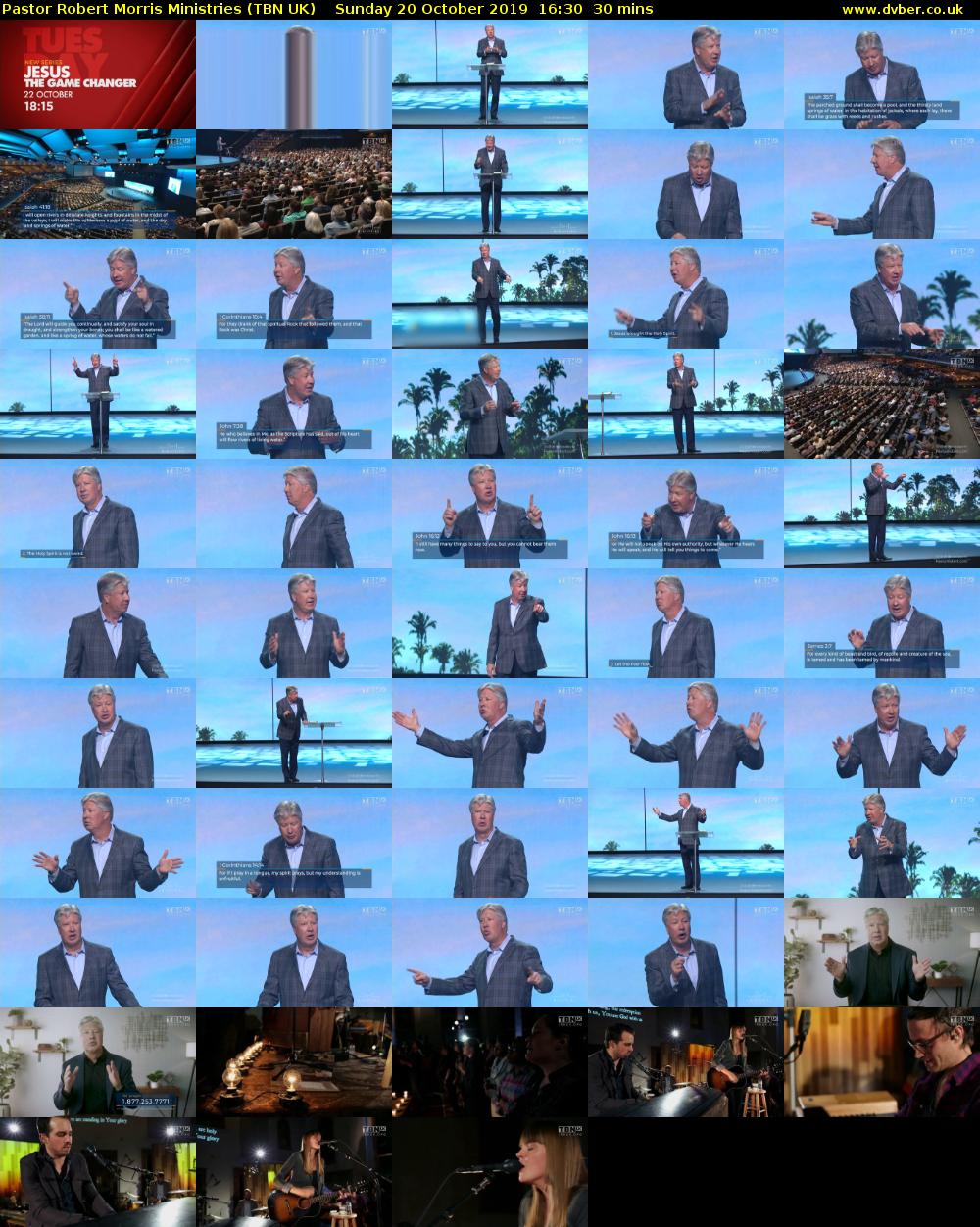Pastor Robert Morris Ministries (TBN UK) Sunday 20 October 2019 16:30 - 17:00