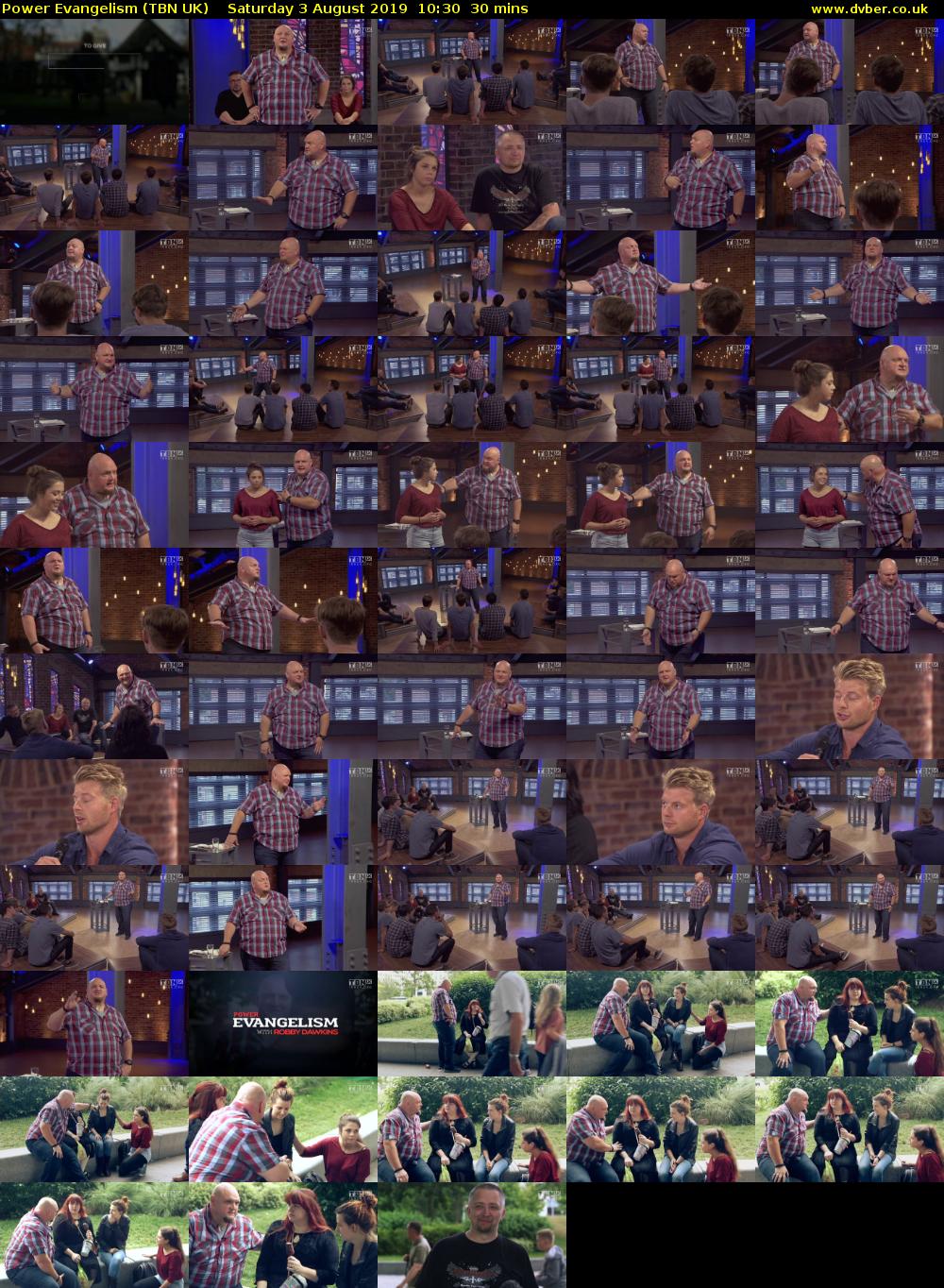 Power Evangelism (TBN UK) Saturday 3 August 2019 10:30 - 11:00