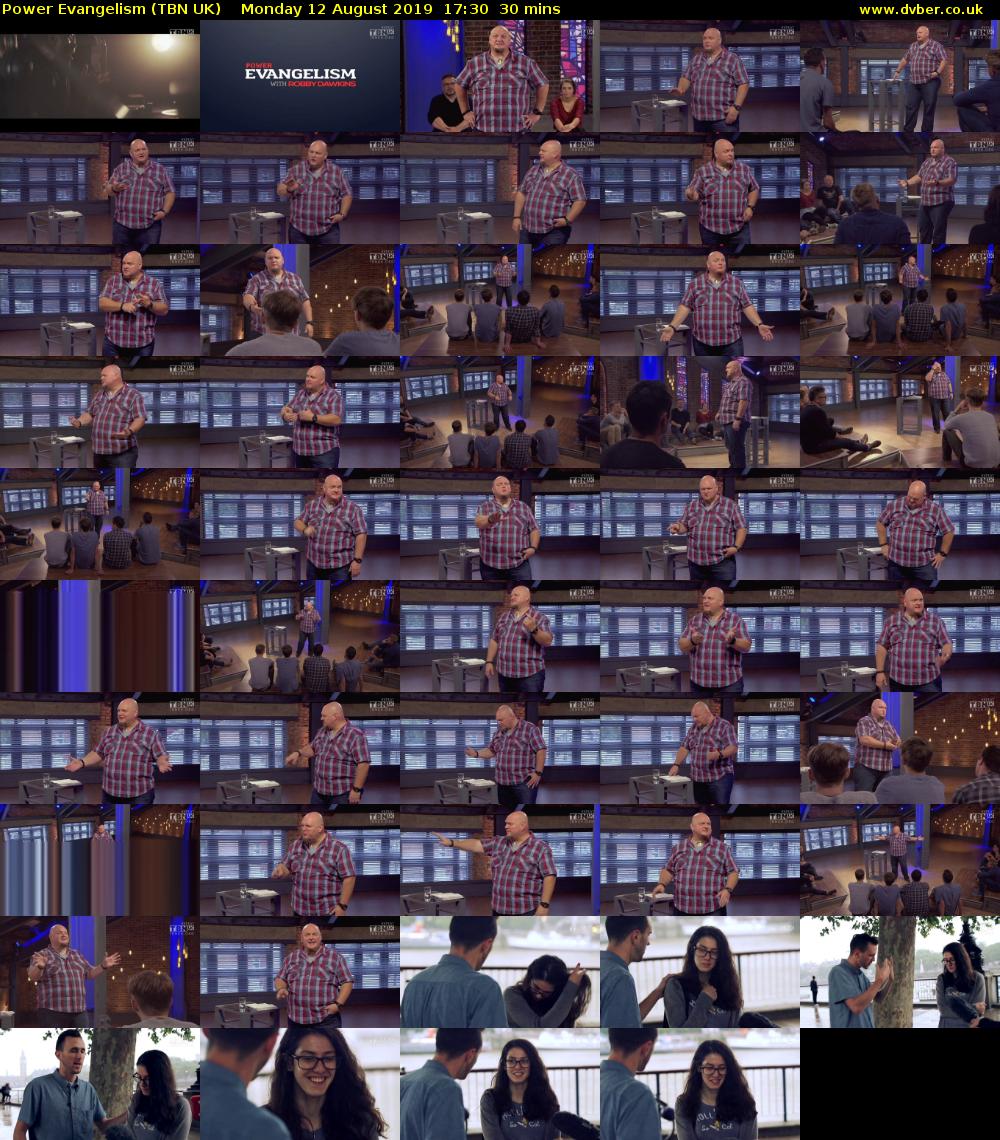 Power Evangelism (TBN UK) Monday 12 August 2019 17:30 - 18:00