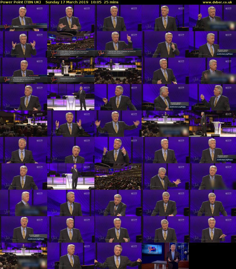 Power Point (TBN UK) Sunday 17 March 2019 10:05 - 10:30