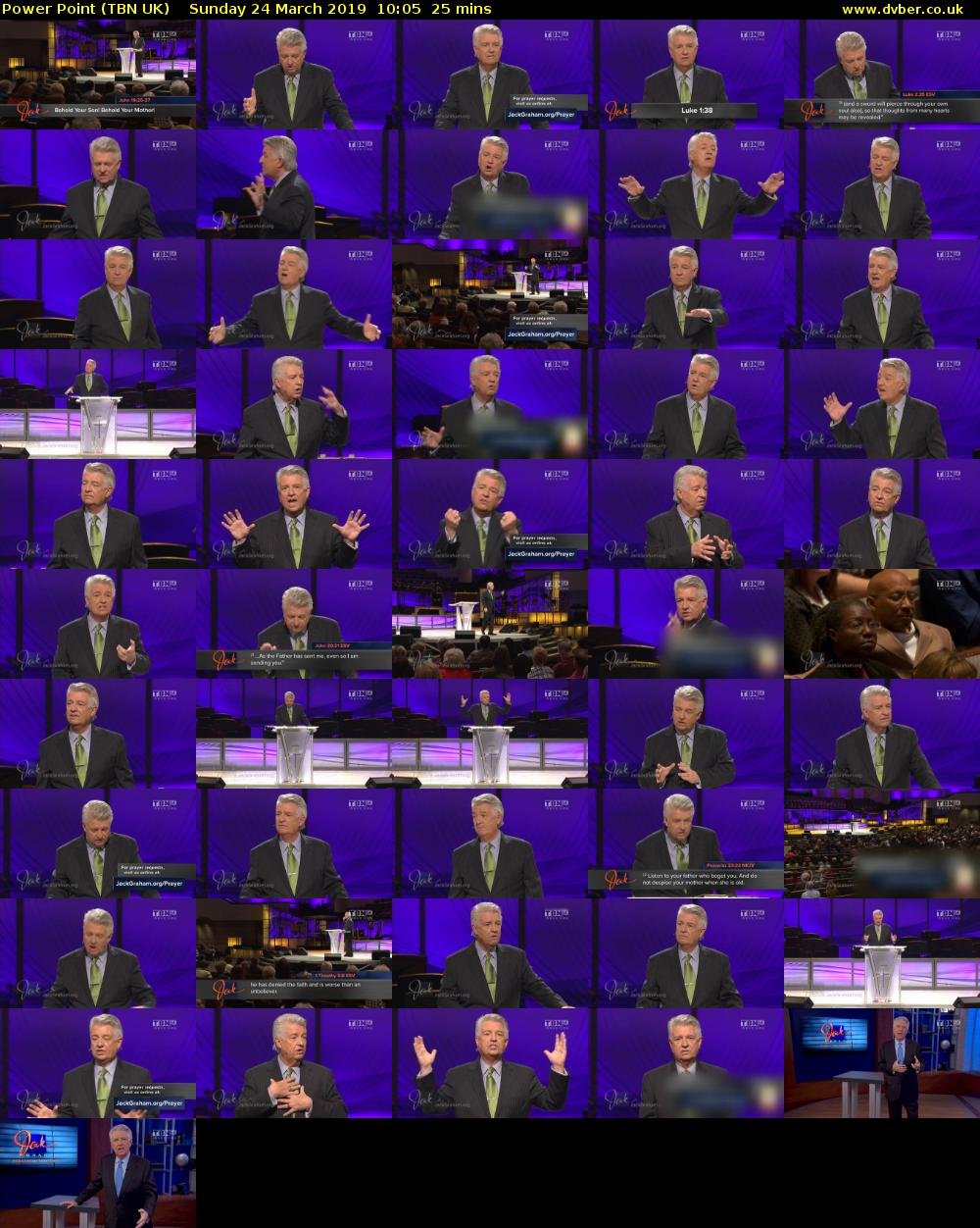 Power Point (TBN UK) Sunday 24 March 2019 10:05 - 10:30