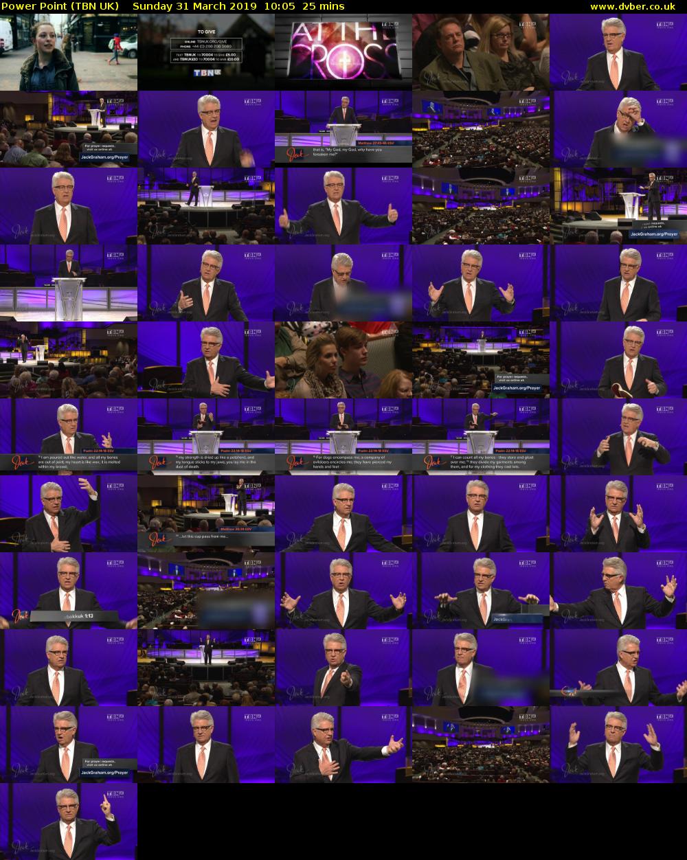 Power Point (TBN UK) Sunday 31 March 2019 10:05 - 10:30