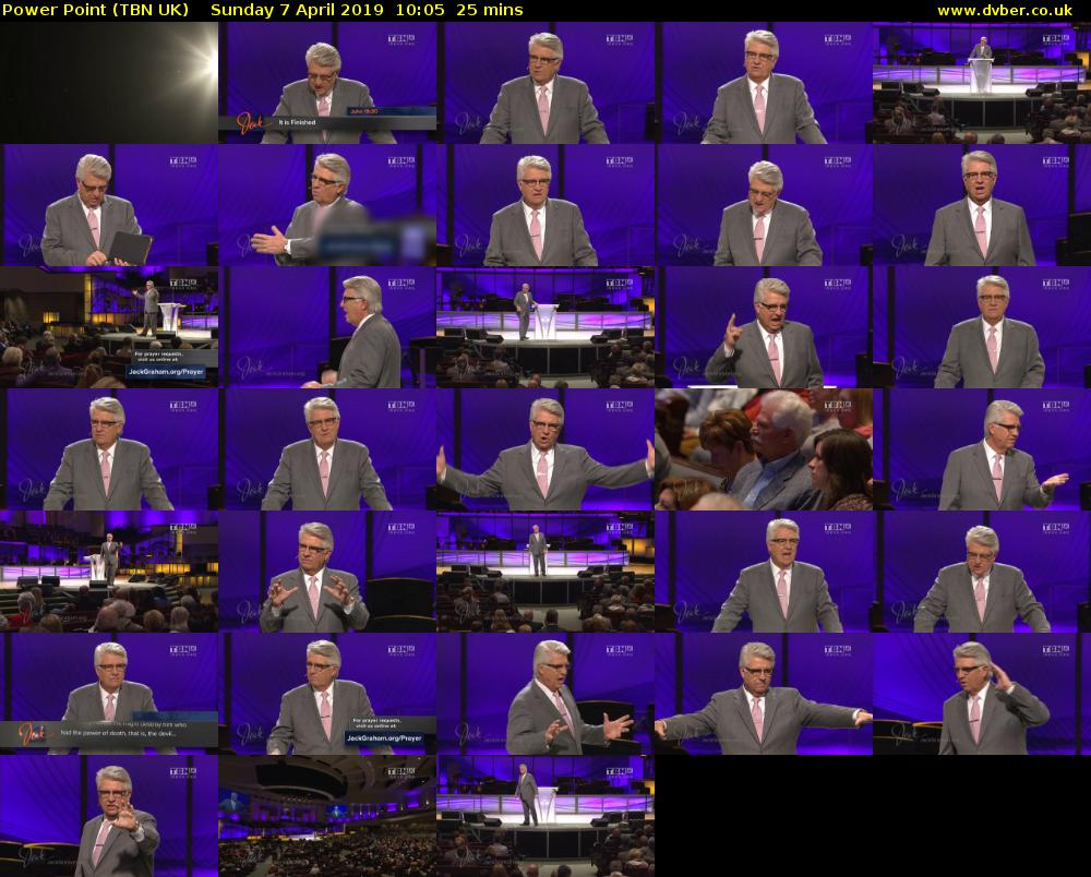 Power Point (TBN UK) Sunday 7 April 2019 10:05 - 10:30