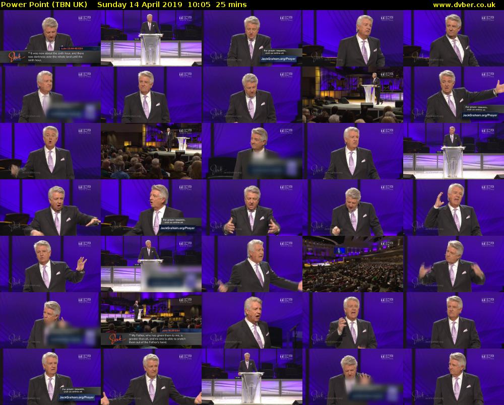Power Point (TBN UK) Sunday 14 April 2019 10:05 - 10:30