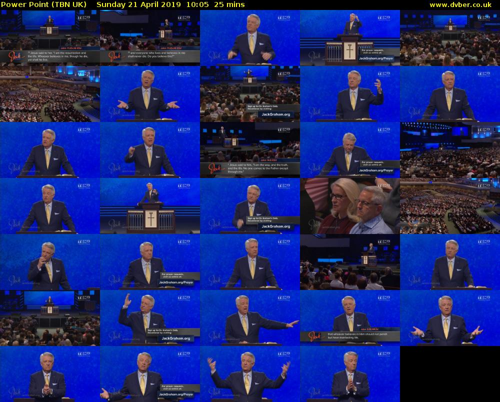 Power Point (TBN UK) Sunday 21 April 2019 10:05 - 10:30