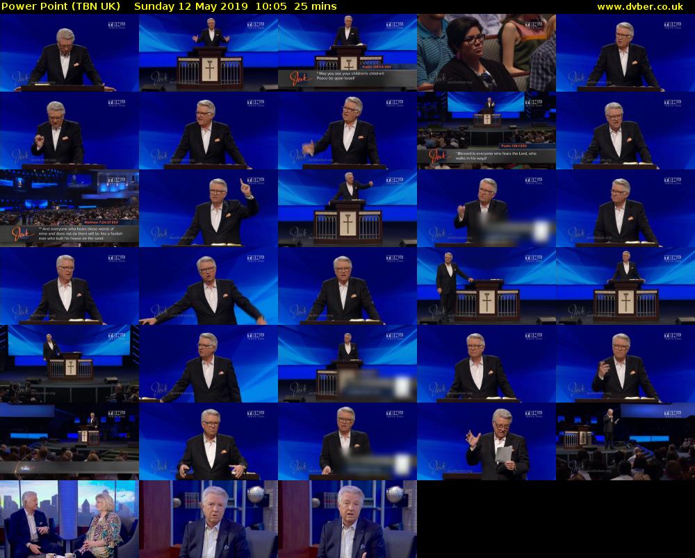Power Point (TBN UK) Sunday 12 May 2019 10:05 - 10:30