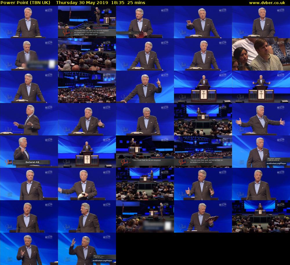Power Point (TBN UK) Thursday 30 May 2019 18:35 - 19:00