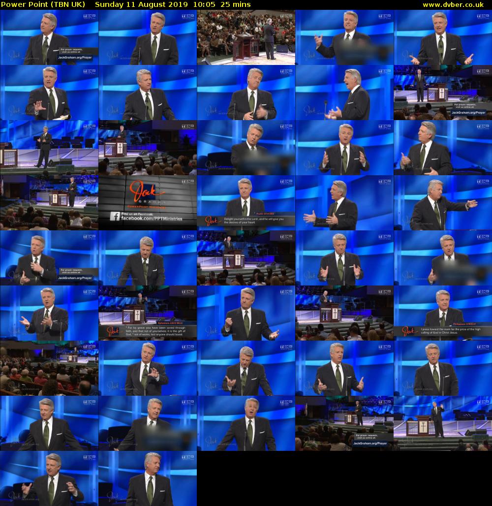 Power Point (TBN UK) Sunday 11 August 2019 10:05 - 10:30