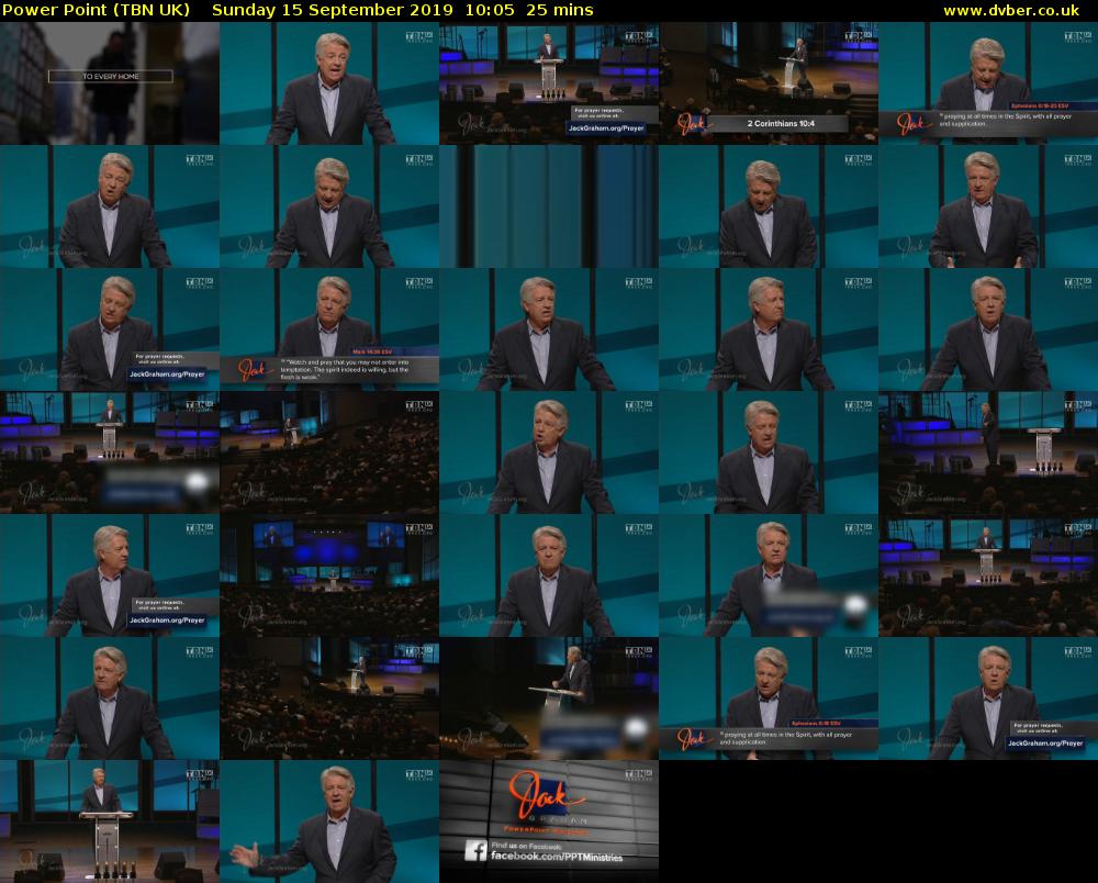 Power Point (TBN UK) Sunday 15 September 2019 10:05 - 10:30