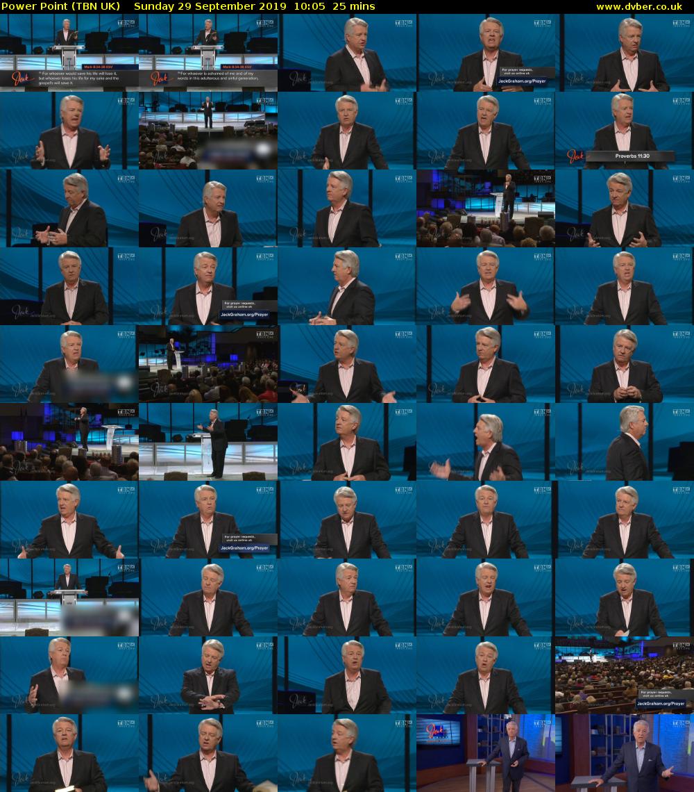 Power Point (TBN UK) Sunday 29 September 2019 10:05 - 10:30
