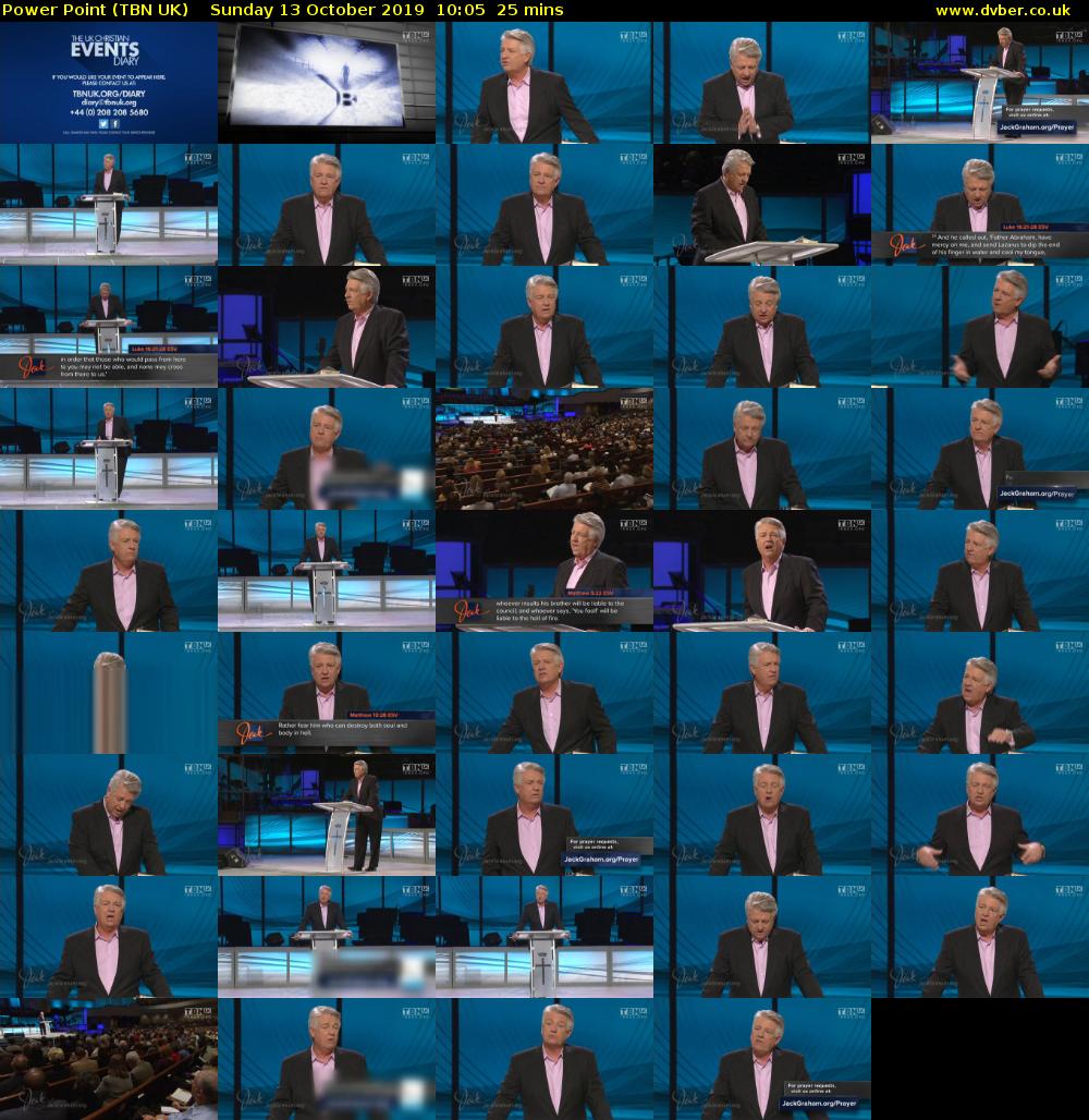 Power Point (TBN UK) Sunday 13 October 2019 10:05 - 10:30