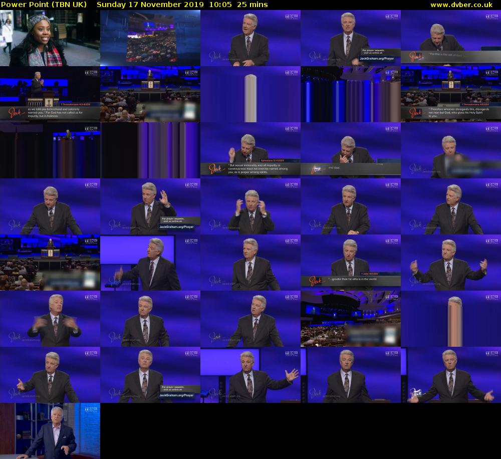 Power Point (TBN UK) Sunday 17 November 2019 10:05 - 10:30