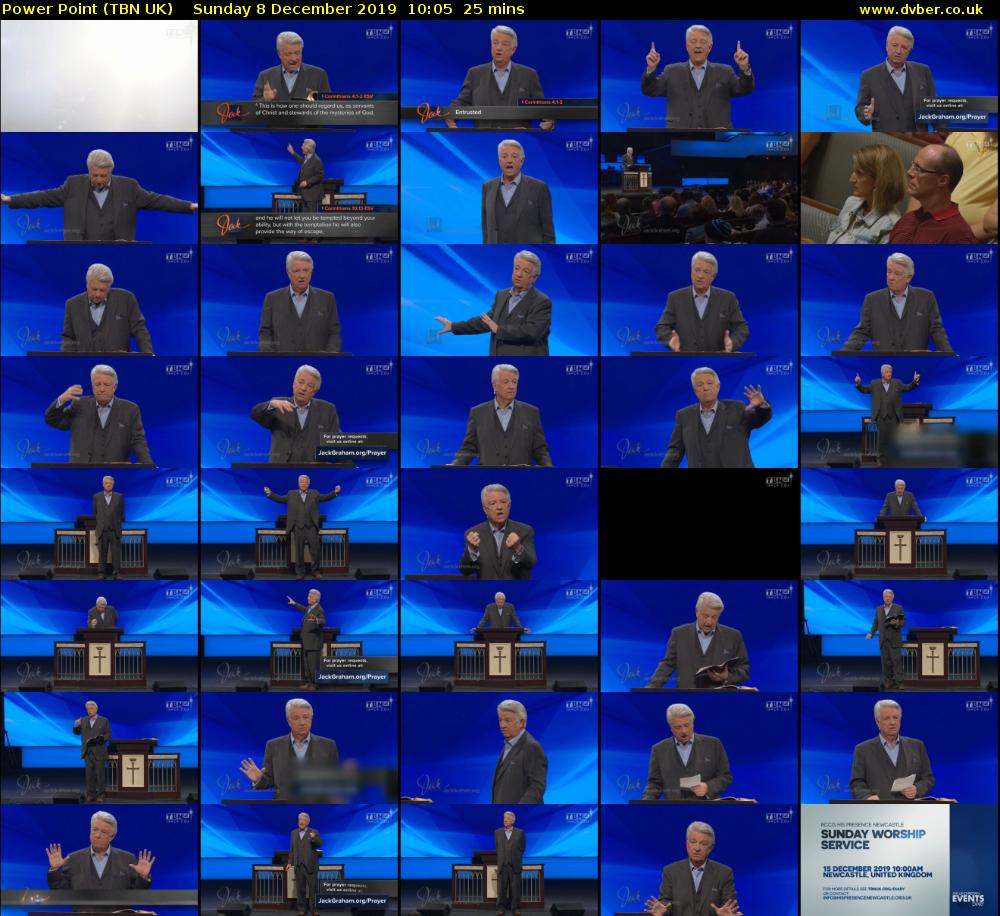 Power Point (TBN UK) Sunday 8 December 2019 10:05 - 10:30