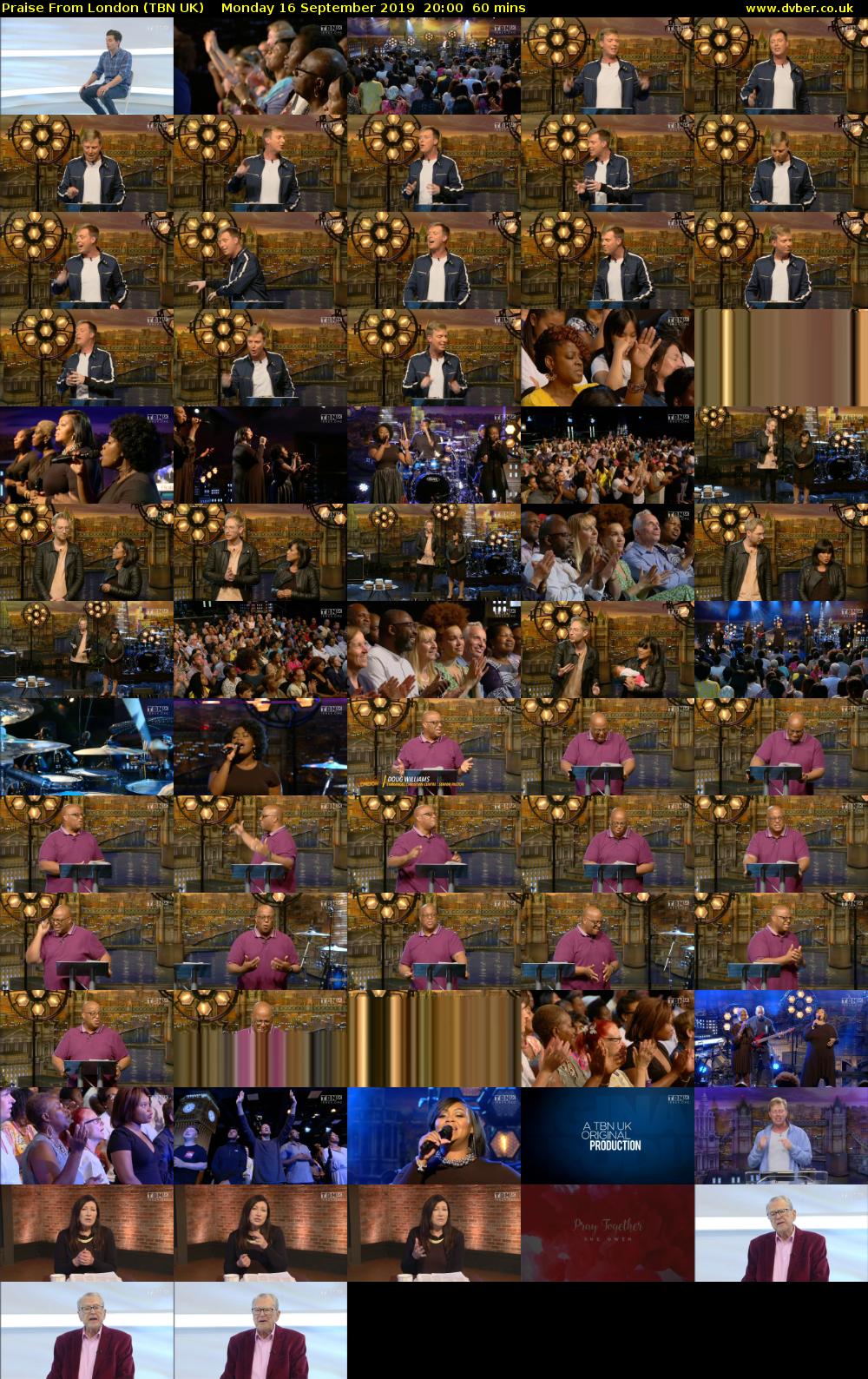 Praise From London (TBN UK) Monday 16 September 2019 20:00 - 21:00