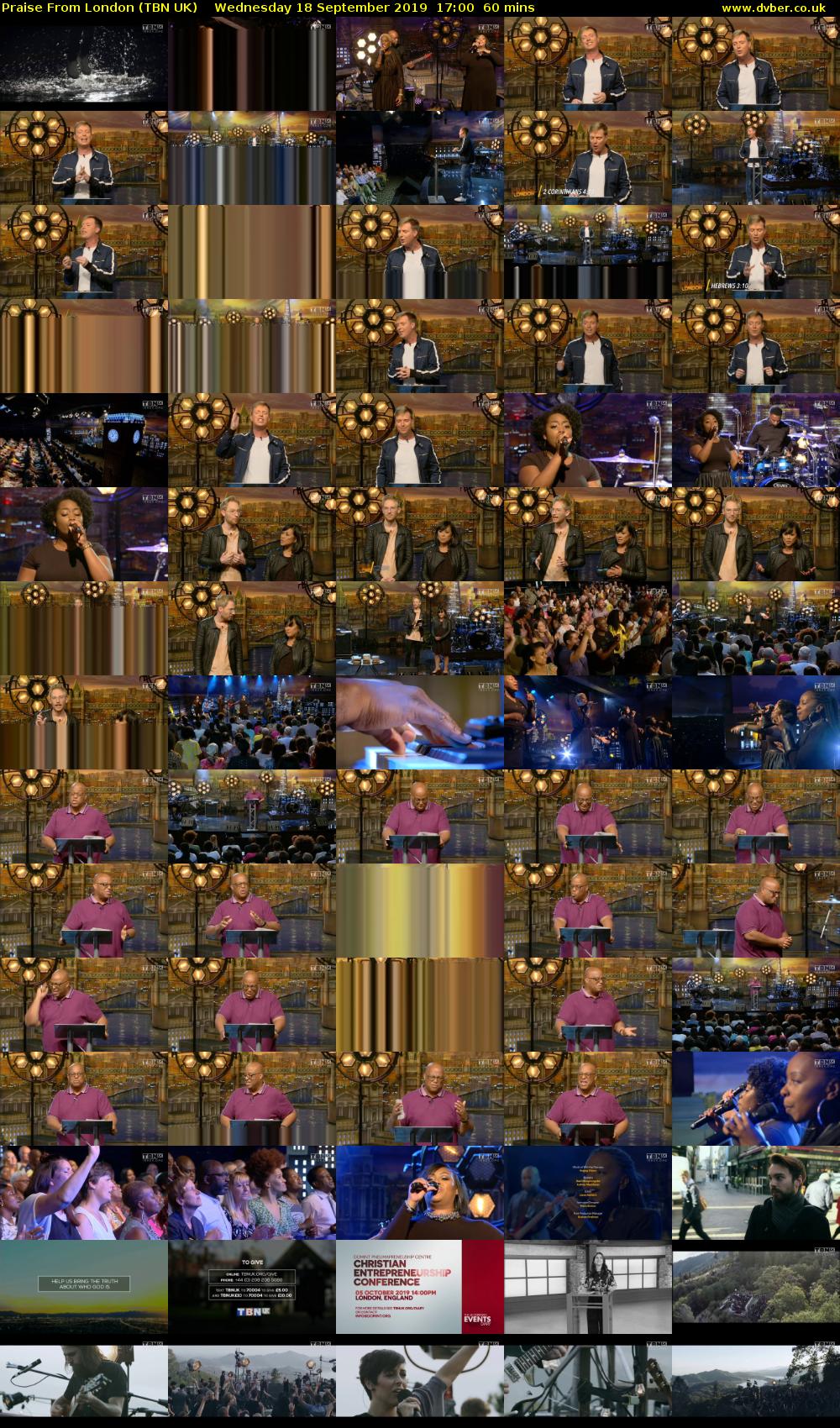 Praise From London (TBN UK) Wednesday 18 September 2019 17:00 - 18:00