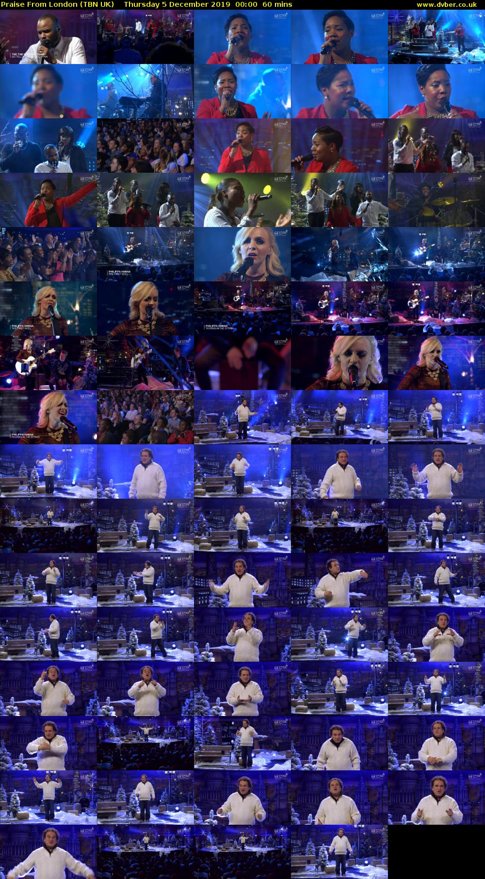 Praise From London (TBN UK) Thursday 5 December 2019 00:00 - 01:00