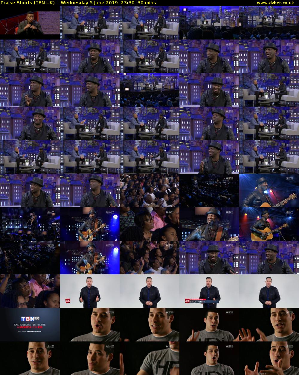 Praise Shorts (TBN UK) Wednesday 5 June 2019 23:30 - 00:00
