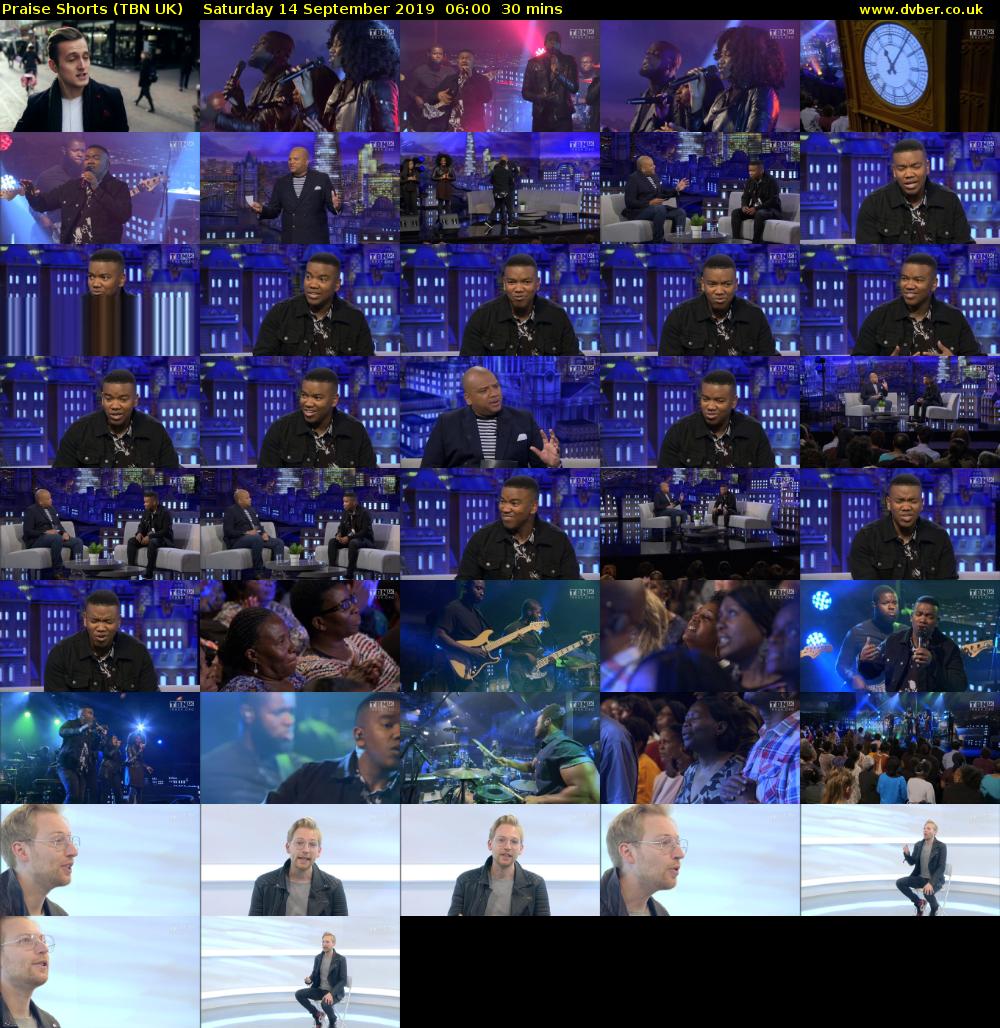 Praise Shorts (TBN UK) Saturday 14 September 2019 06:00 - 06:30