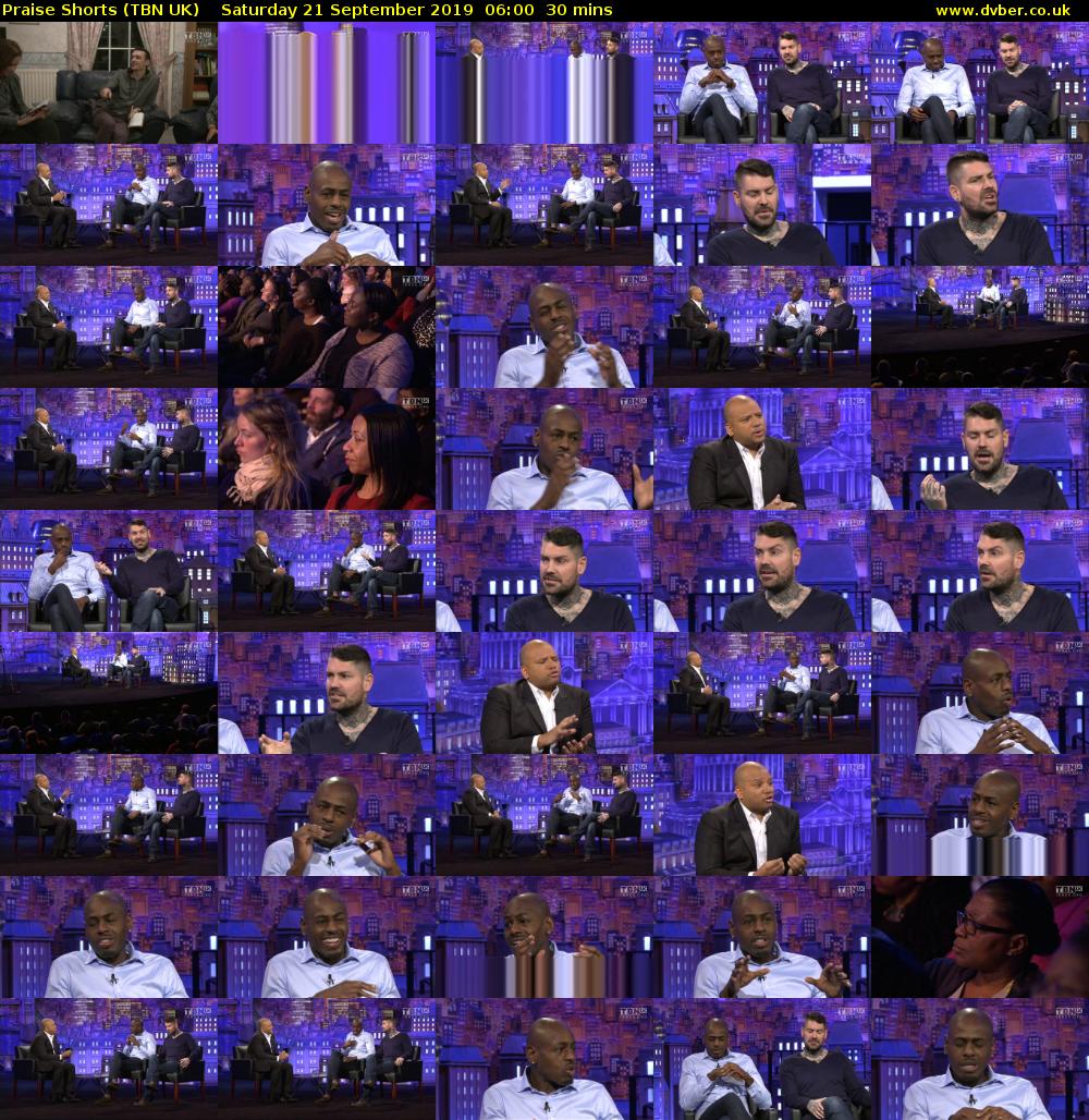 Praise Shorts (TBN UK) Saturday 21 September 2019 06:00 - 06:30