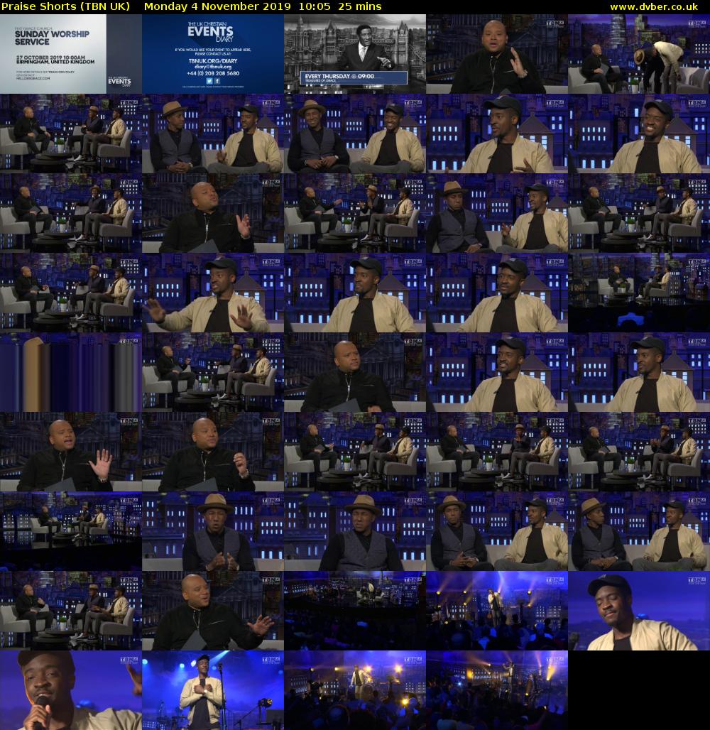 Praise Shorts (TBN UK) Monday 4 November 2019 10:05 - 10:30