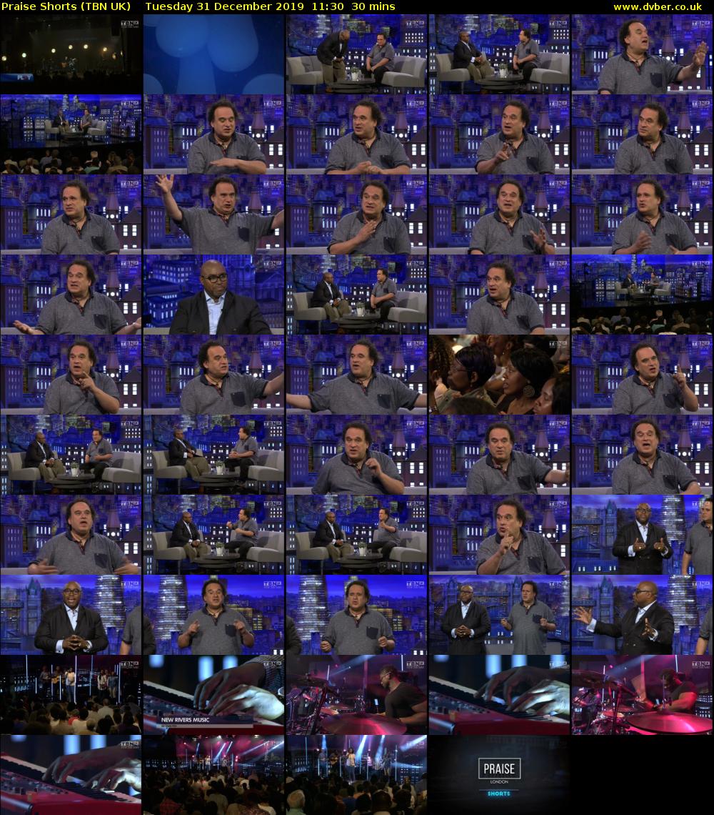 Praise Shorts (TBN UK) Tuesday 31 December 2019 11:30 - 12:00