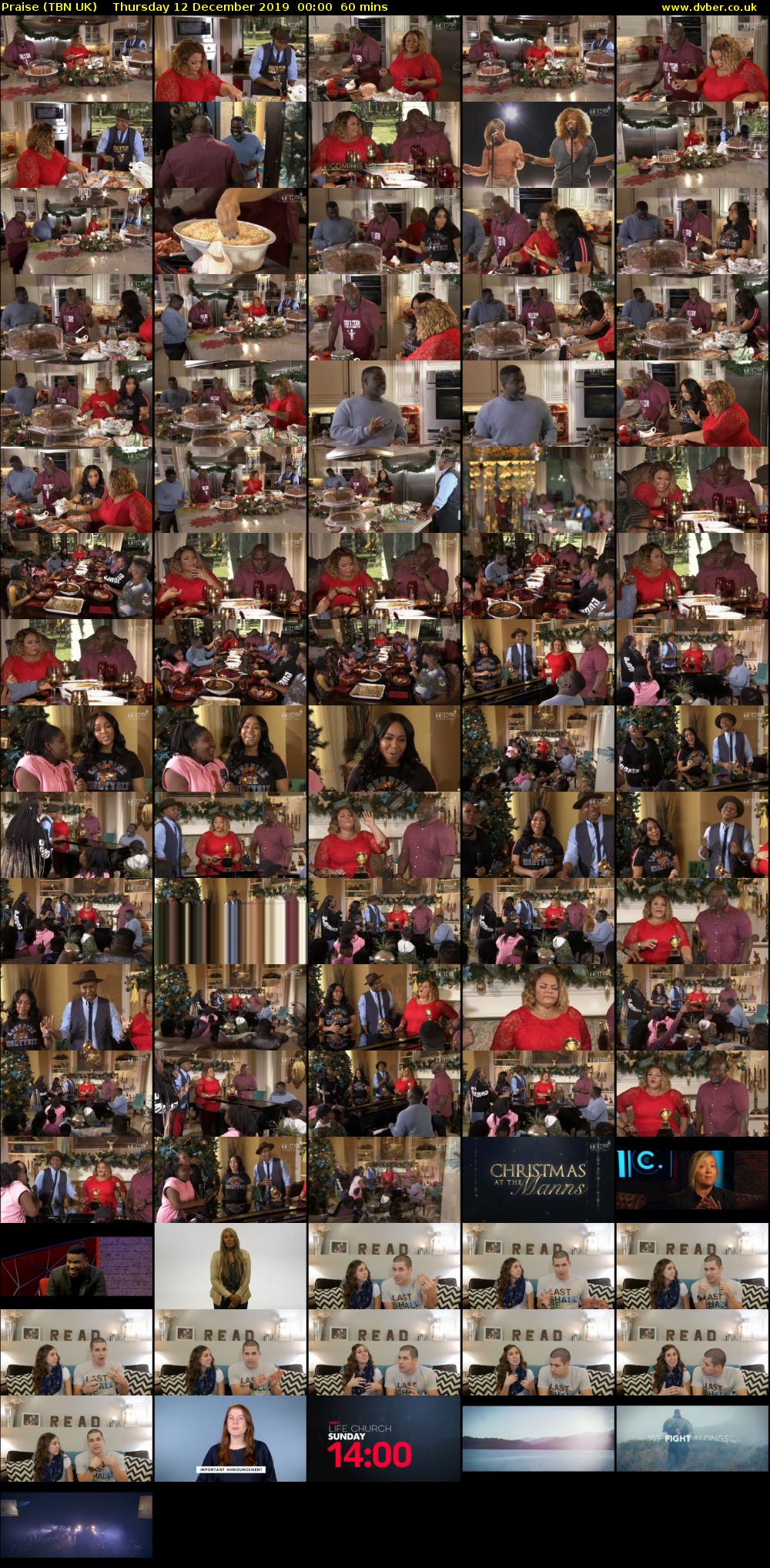 Praise (TBN UK) Thursday 12 December 2019 00:00 - 01:00