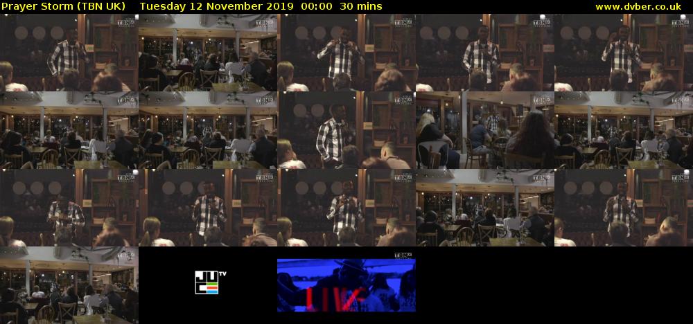 Prayer Storm (TBN UK) Tuesday 12 November 2019 00:00 - 00:30