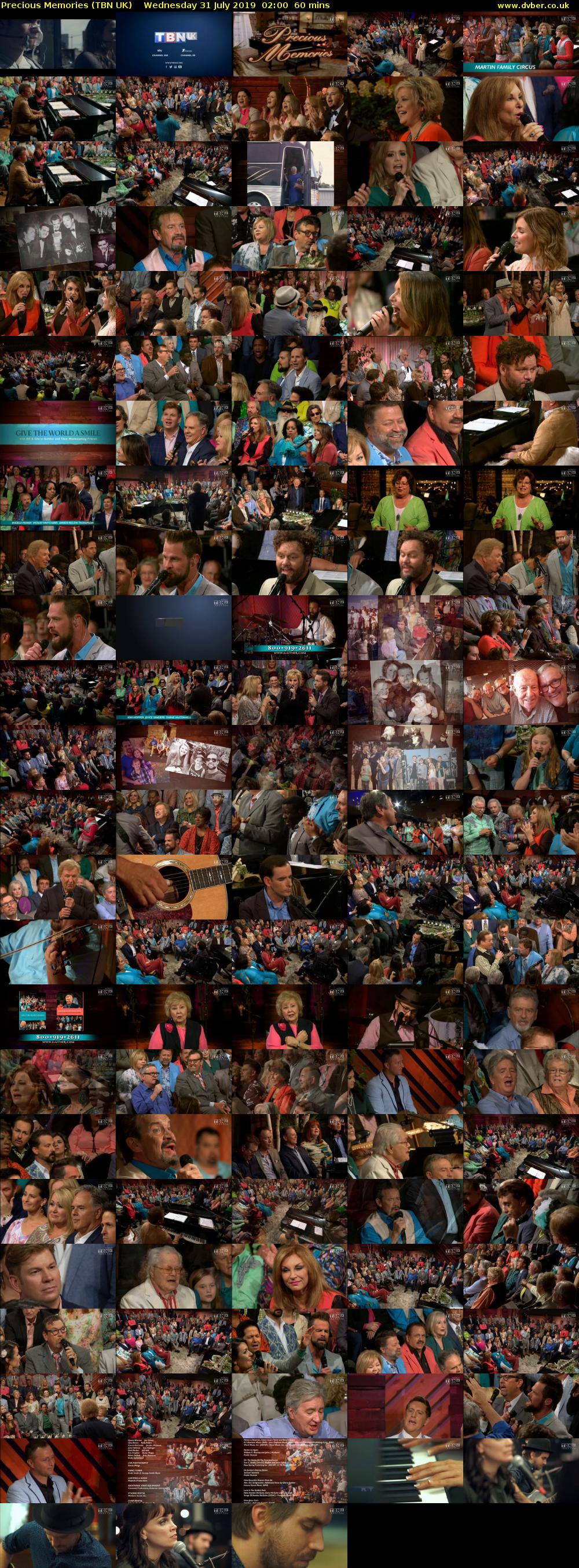 Precious Memories (TBN UK) Wednesday 31 July 2019 02:00 - 03:00