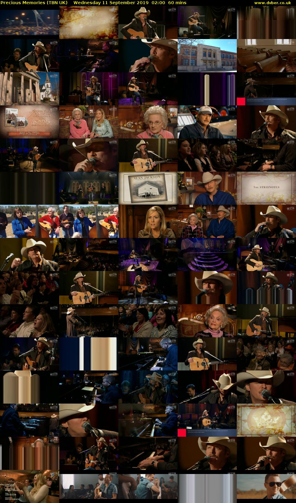 Precious Memories (TBN UK) Wednesday 11 September 2019 02:00 - 03:00