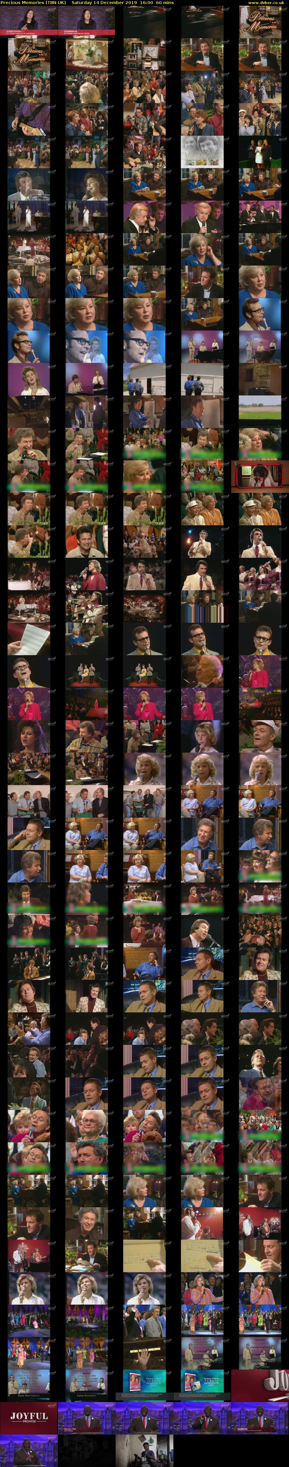 Precious Memories (TBN UK) Saturday 14 December 2019 16:00 - 17:00