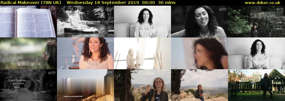 Radical Makeover (TBN UK) Wednesday 18 September 2019 00:00 - 00:30