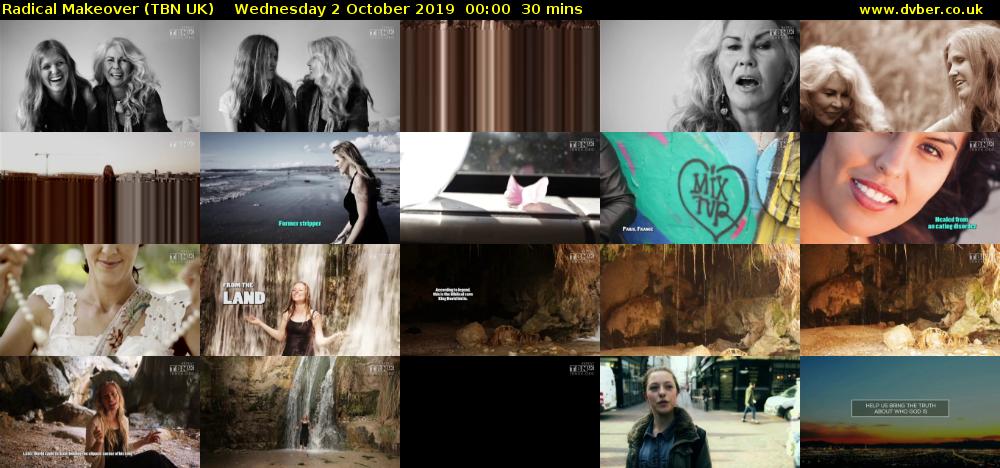 Radical Makeover (TBN UK) Wednesday 2 October 2019 00:00 - 00:30