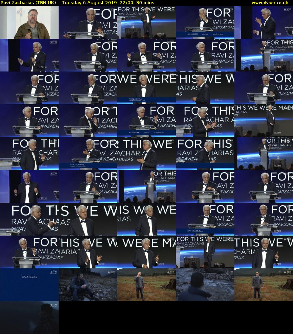 Ravi Zacharias (TBN UK) Tuesday 6 August 2019 22:00 - 22:30