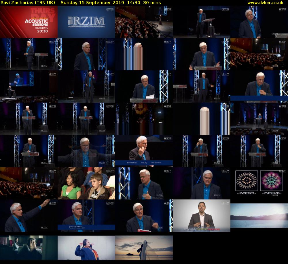 Ravi Zacharias (TBN UK) Sunday 15 September 2019 14:30 - 15:00
