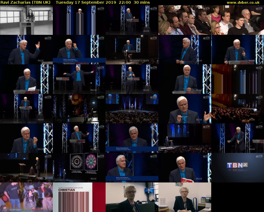 Ravi Zacharias (TBN UK) Tuesday 17 September 2019 22:00 - 22:30