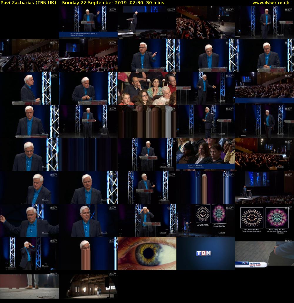 Ravi Zacharias (TBN UK) Sunday 22 September 2019 02:30 - 03:00