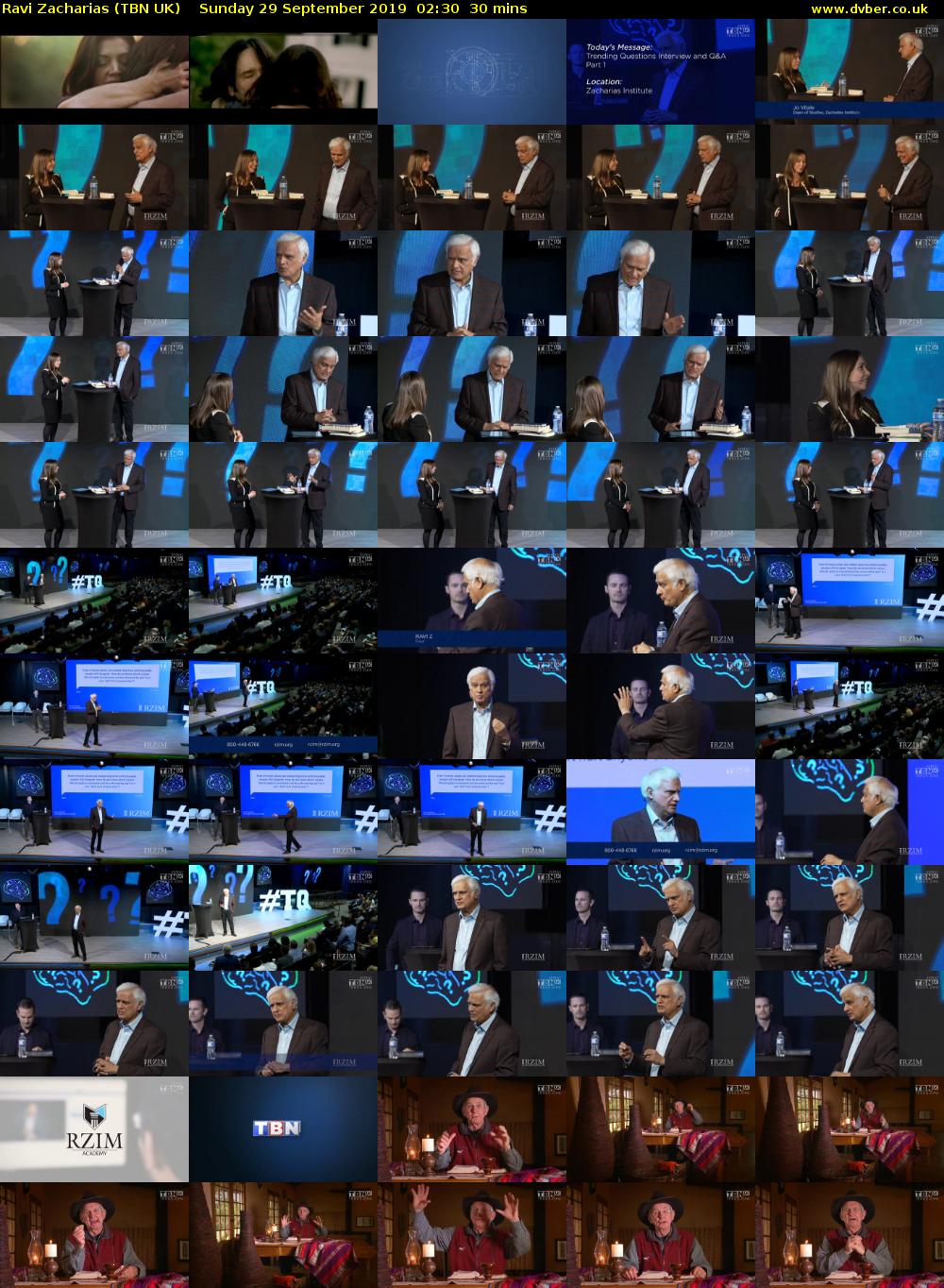 Ravi Zacharias (TBN UK) Sunday 29 September 2019 02:30 - 03:00